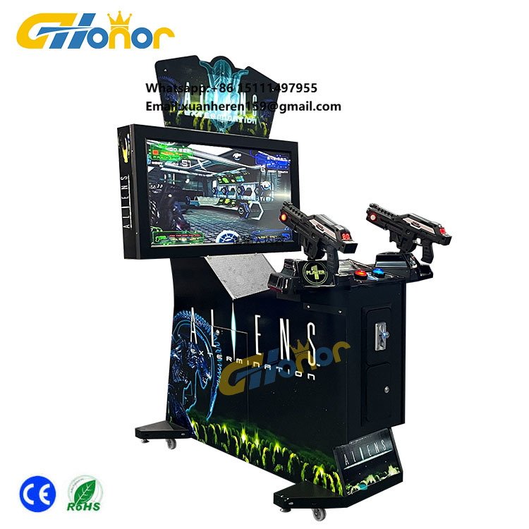Arcade Games & Vending Llc Photos - 屋内コイン式射撃アーケードゲーム、コイン式エイリアンシューティングゲームシミュレーターアーケードゲーム機