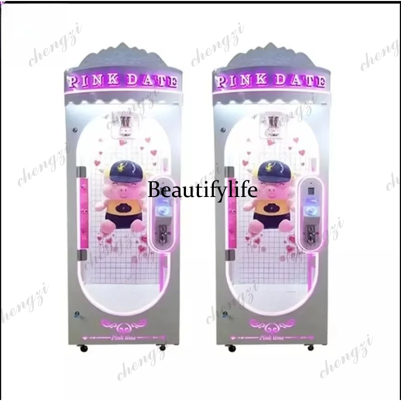 Arcade Games & Vending Llc Photos - A81屋内ピンクデートドールアルミレールシザーズプライズ自動販売機コイン式スキルアーケードゲーム機