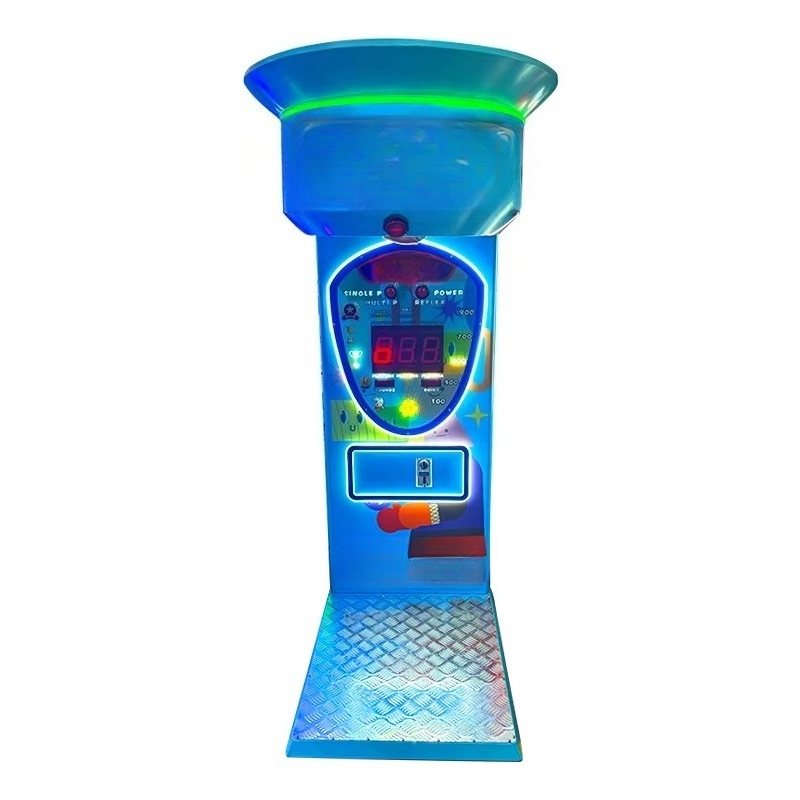 Ticket Redemption Machine - カスタマイズ可能な子供用ボクシングアーケードゲーム機、LEDライト付きソフトパンチングバッグ、家族向け遊園地向けチケット交換機能付き