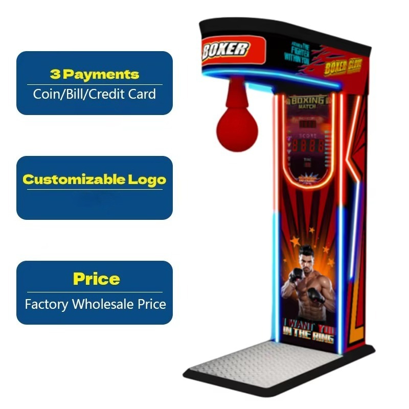 ストリートアミューズメントコイン式ボクシングパンチマシン大型 - Boxing Machine Arcade のレビューと価格