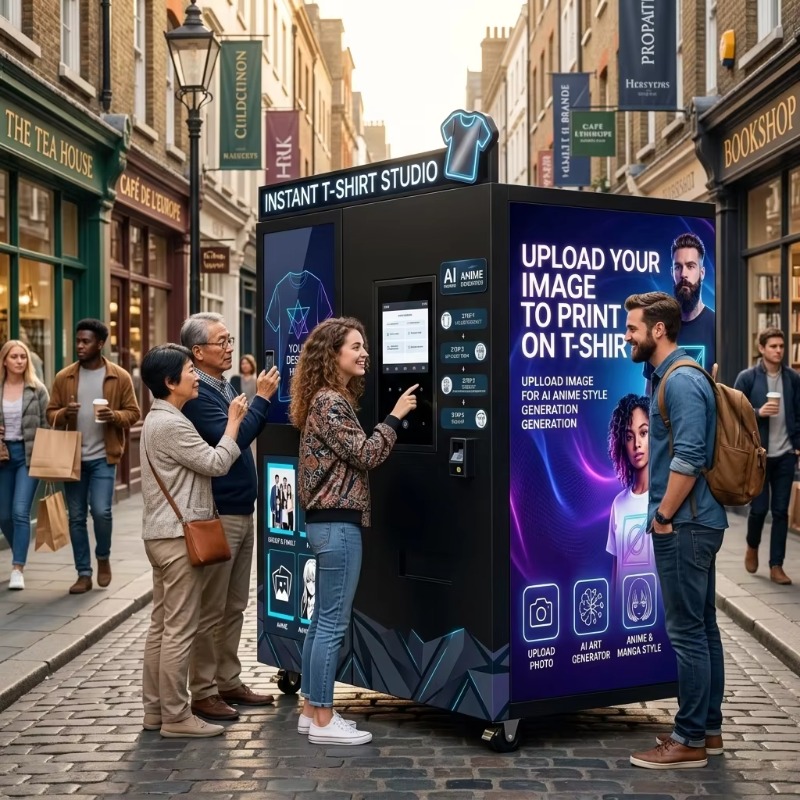 AI搭載インテリジェント生成服飾自動販売機、電子タッチスクリ - Arcade Ticket Machine のレビューと価格