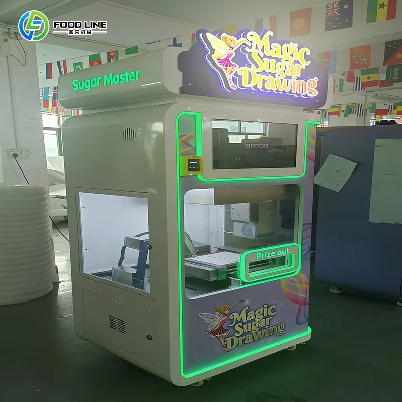 カスタマイズ可能なスマートAI砂糖絵画自動販売機、砂糖プリン - Arcade Ticket Machine のレビューと価格